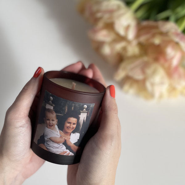 Personalised photo candle