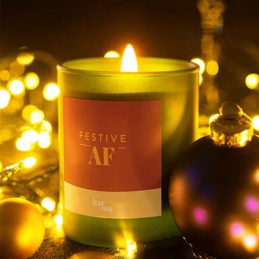 Festive AF Christmas candle