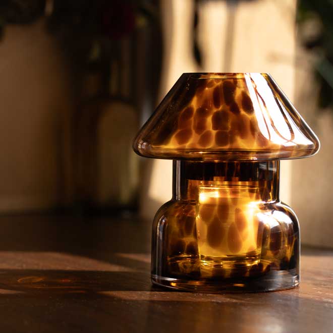 Hygge Haze refillable candle lamp for cosy hygge decor vibes