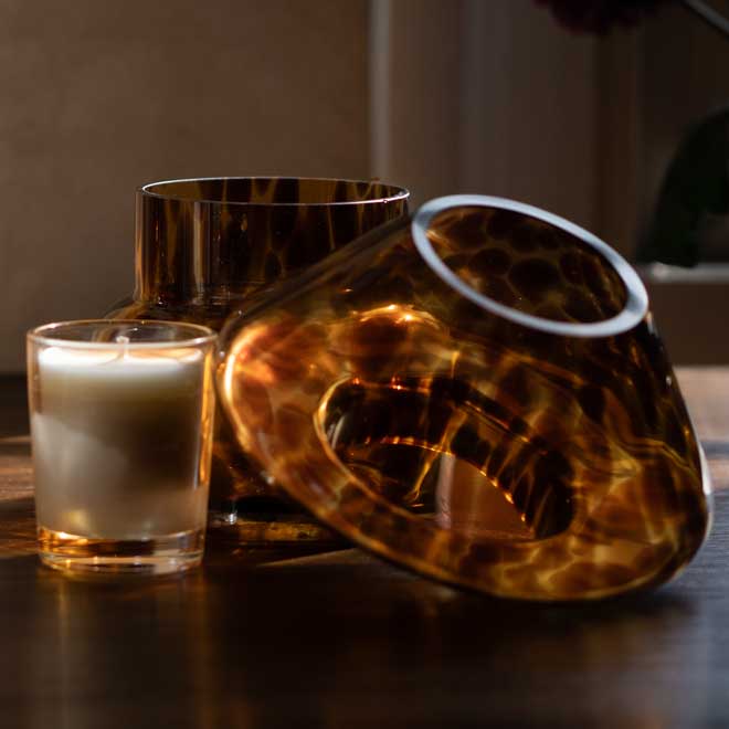 Hygge Haze refillable candle lamp for cosy hygge decor vibes