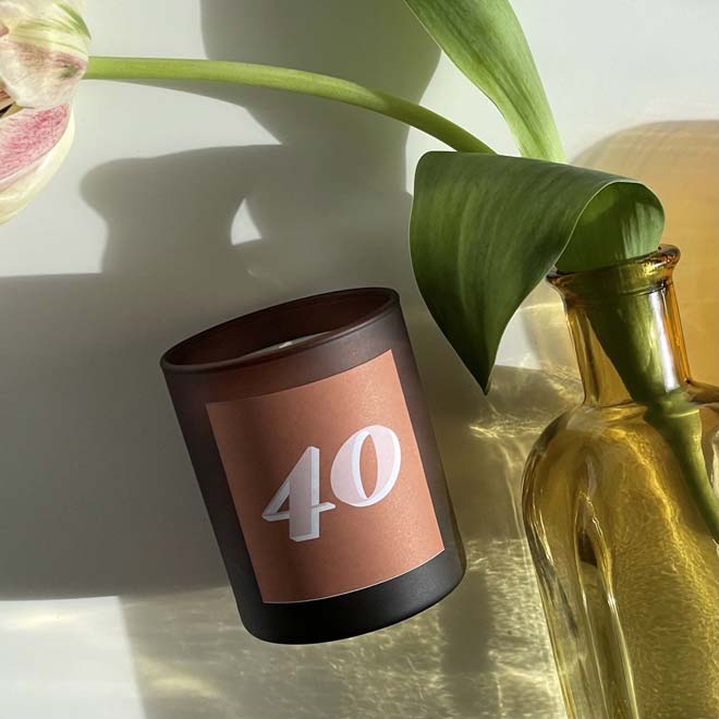 Milestone personalised candle