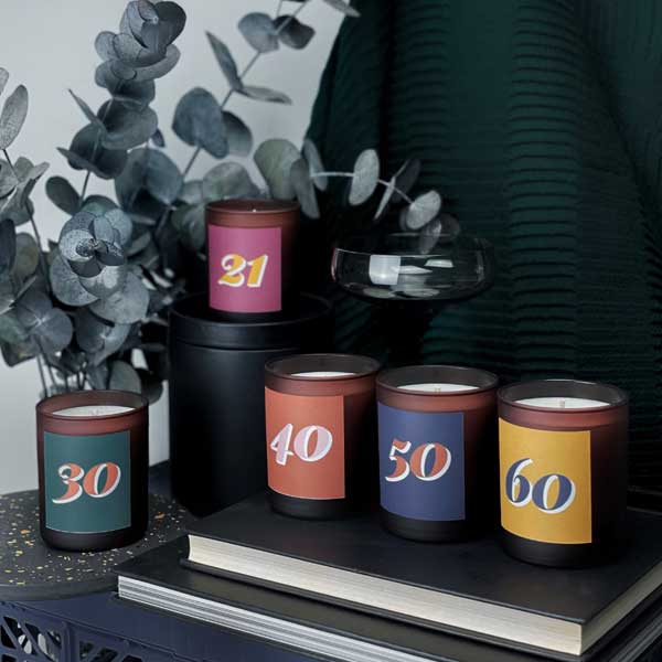Milestone personalised candle
