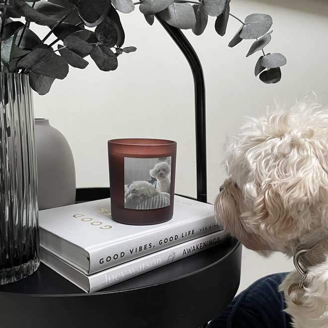 Personalised photo candle