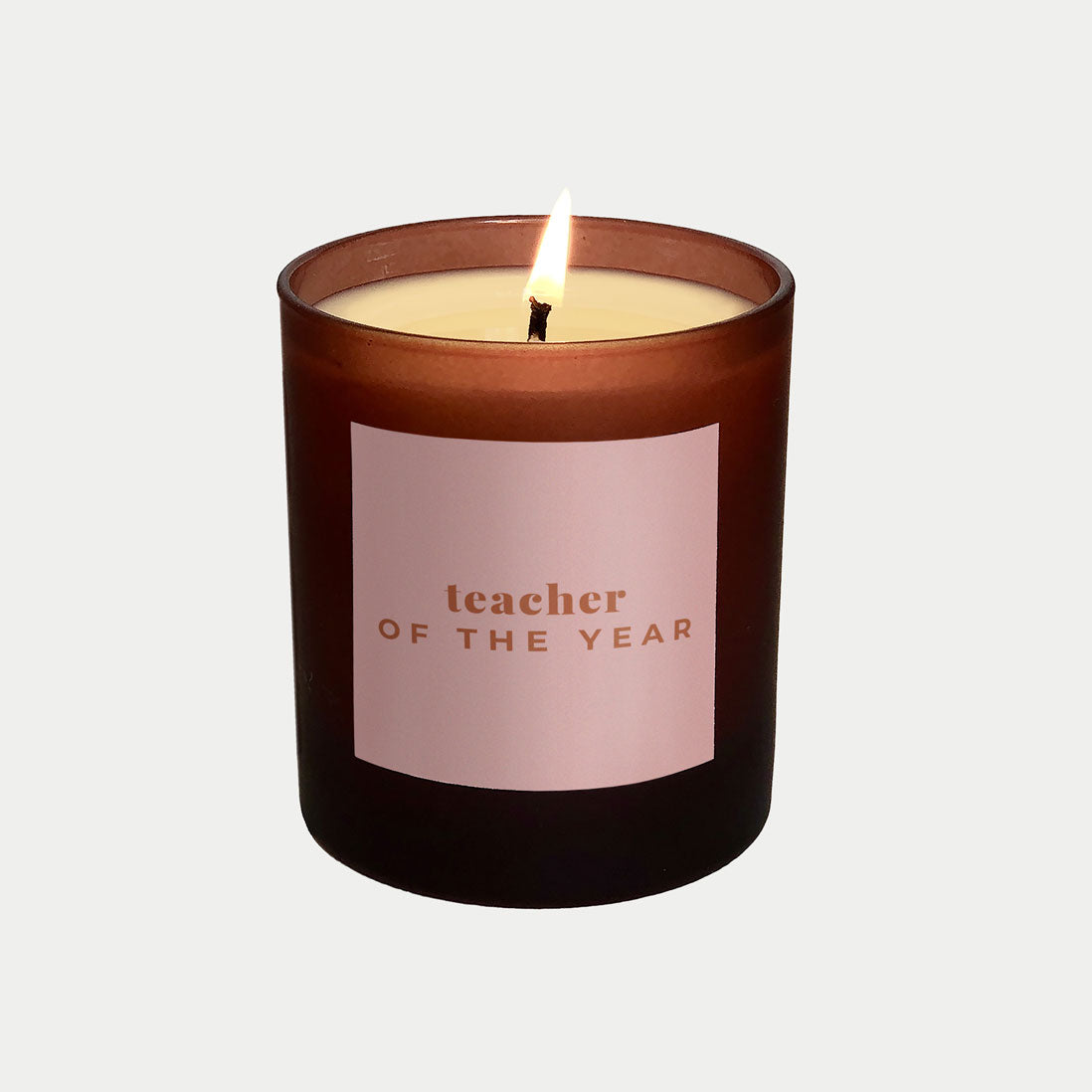 Teacher of the Year personalised candle