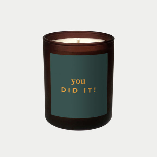 You Did It personalised candle