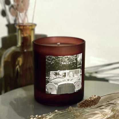 Personalised photo candle