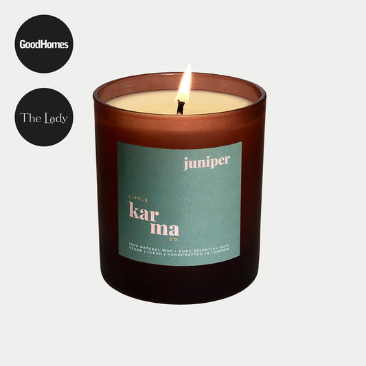 Juniper grounding refillable candle