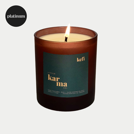 Kefi invigorating candle for focus and productivity