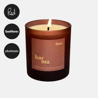 Luna calming candle for a moment of peace
