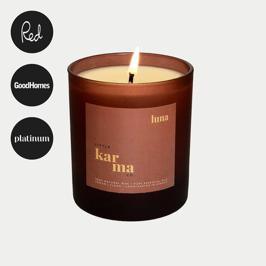Luna calming candle for a moment of peace