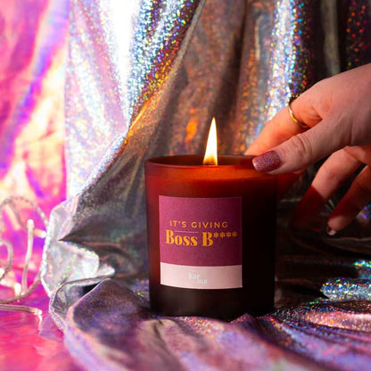 Boss B**** personalised candle