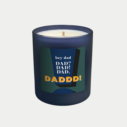 Hey Dad personalised candle