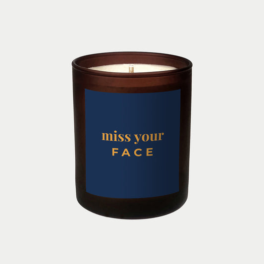 Miss Your Face personalised candle