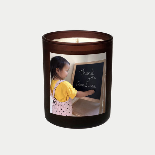 Personalised photo candle