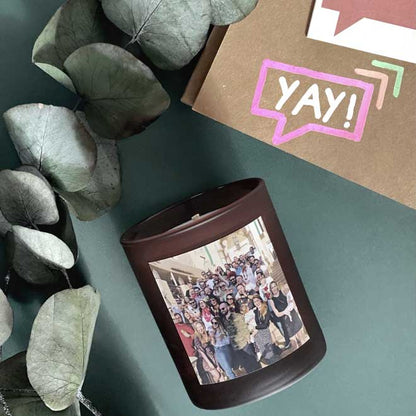 Personalised photo candle
