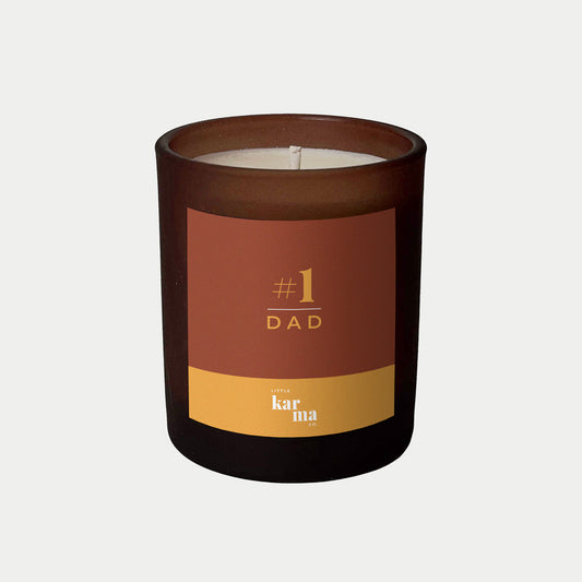 No. 1 Dad personalised candle