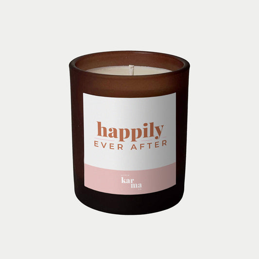 Happily Ever After wedding candle