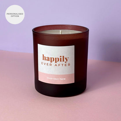 Happily Ever After wedding candle