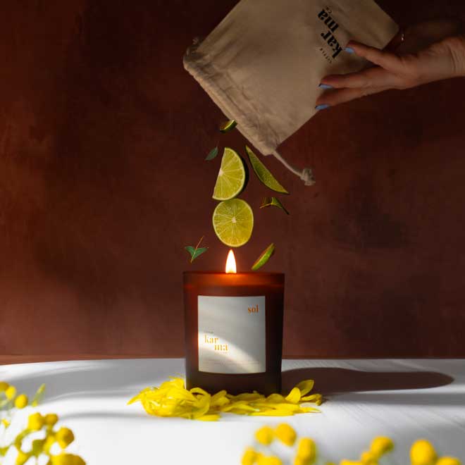 Sol energising refillable candle