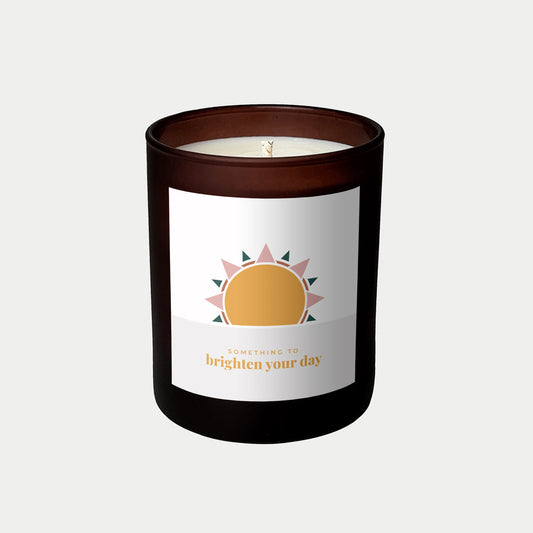 Sun personalised candle