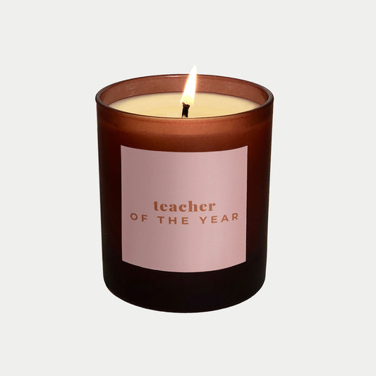 Teacher of the Year personalised candle