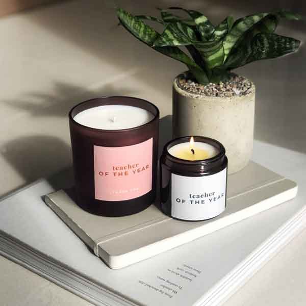 TEACHER OF THE YEAR | personalised candle