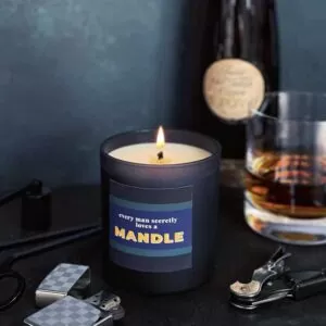 Personalised Mandle candle for men