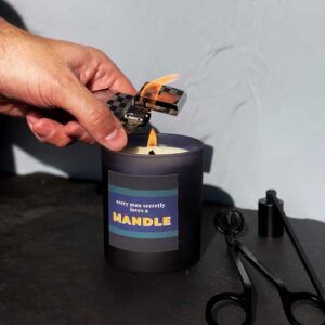 Personalised Mandle candle for men