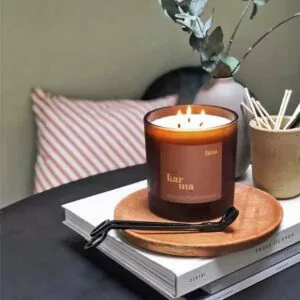luna mega refillable candle. Refill this eco friendly 3-wick candle in 3 easy steps
