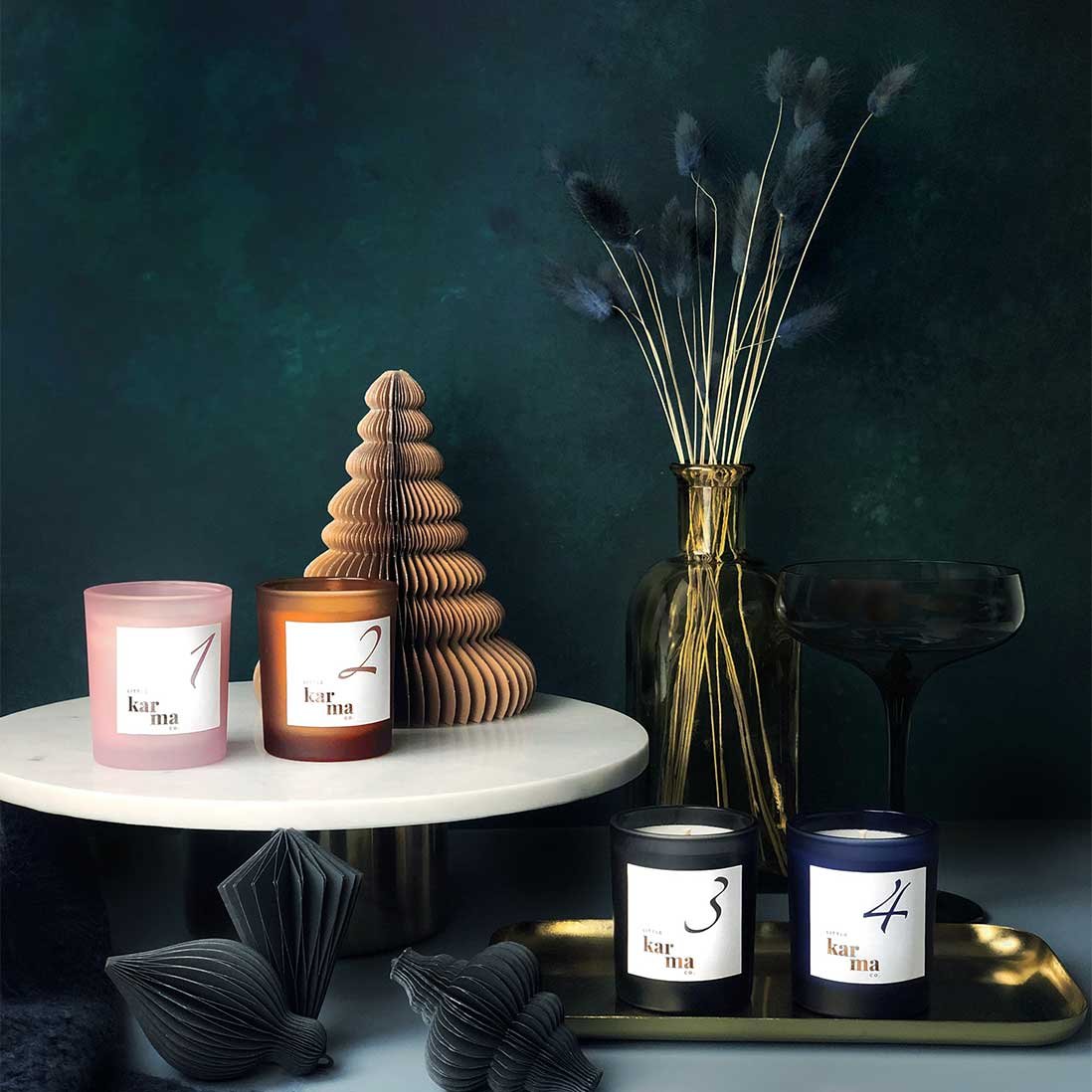 The Advent Set | personalised refillable candle set