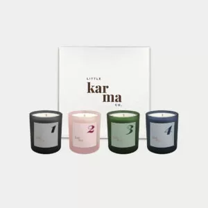 Personalised Christmas Advent candle gift set