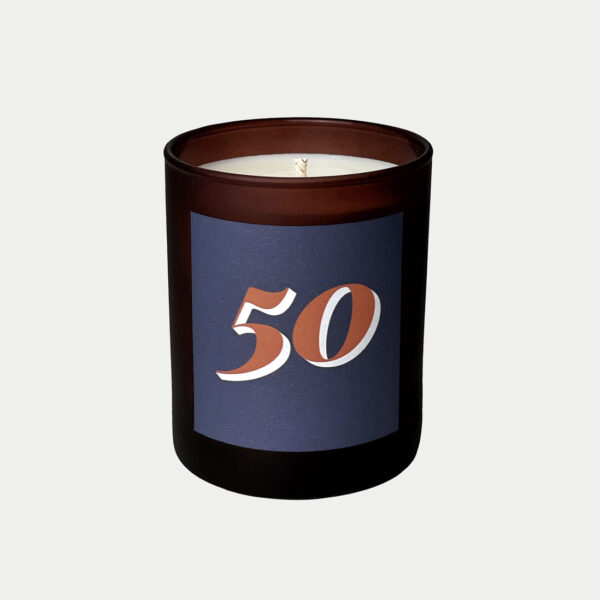 Birthday/anniversary milestone candle