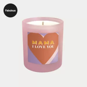 MAMA I LOVE YOU candle featured in The Sun Fabulous magazine. Perfect gift for a mum or new mum in the UK