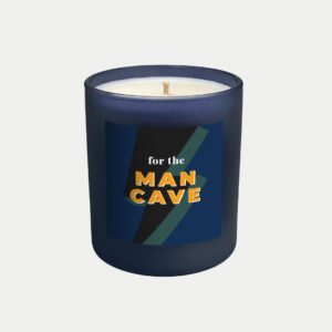 Man cave gifts: personalised candle for men