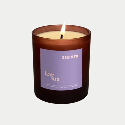 Aurora soothing vanilla and ylang ylang refillable candle