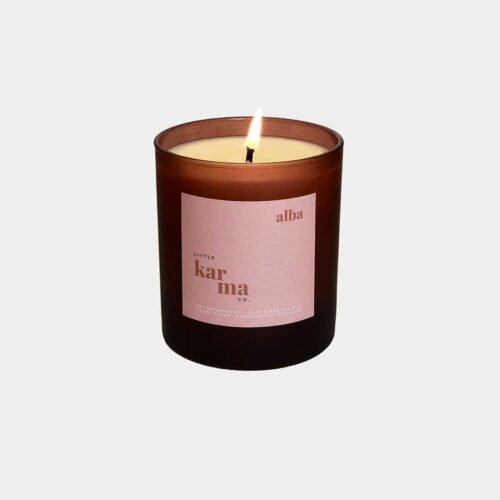 Alba balancing bergamot and rose geranium refillable candle