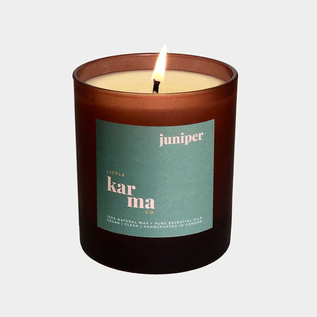 Juniper grounding cedarwood and evergreens refillable candle
