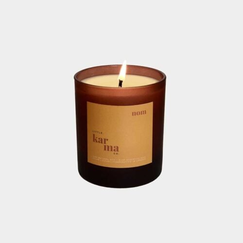Nom uplifting lemongrass and ginger refillable candle