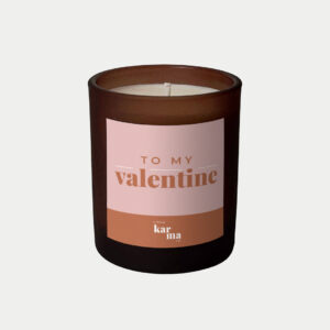 Personalised refillable Valentine's candle gift