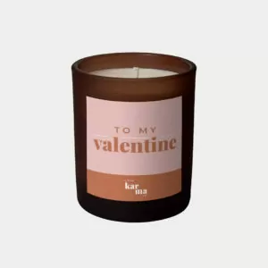 Personalised refillable Valentine's candle gift