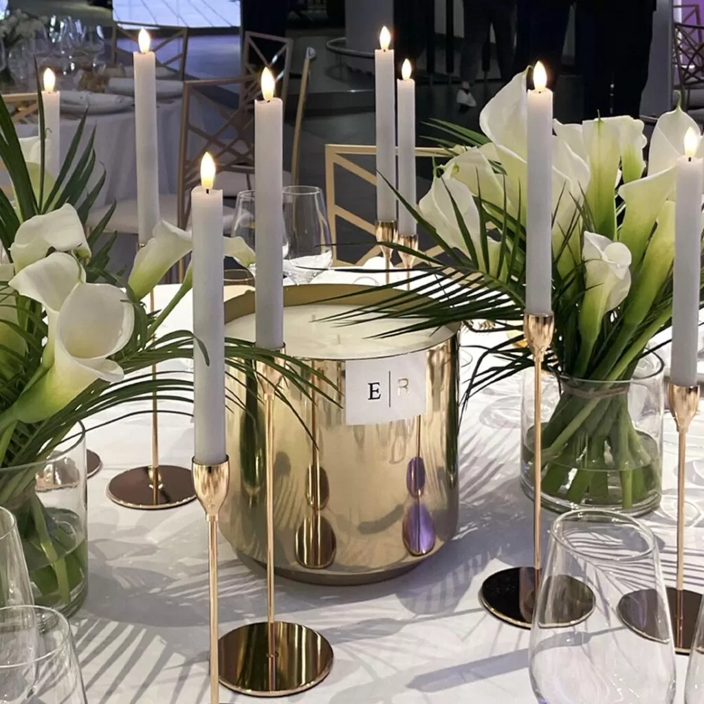 Bespoke event centrepiece for Elegant Resorts private dinner