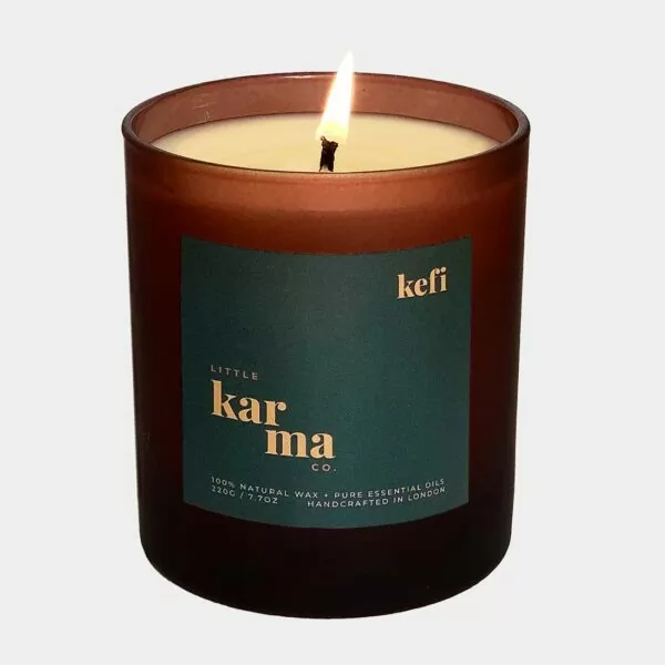 Kefi invigorating rosemary and spearmint refillable large candle