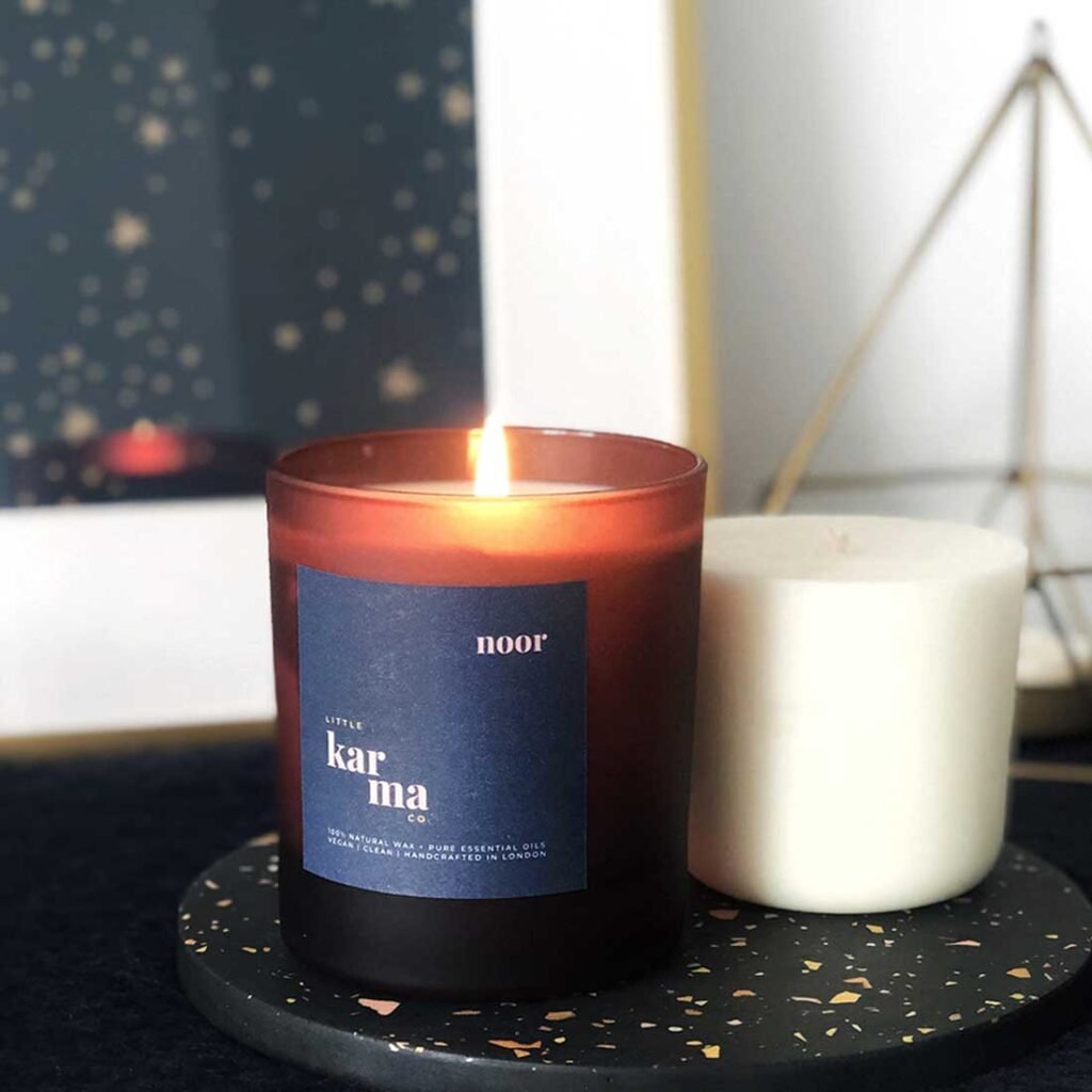 Noor comforting refillable candle and candle refill