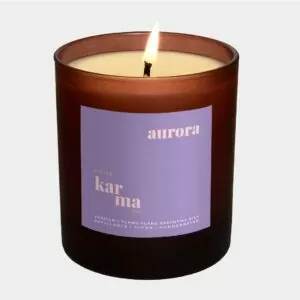 Aurora soothing vanilla and ylang ylang refillable large candle