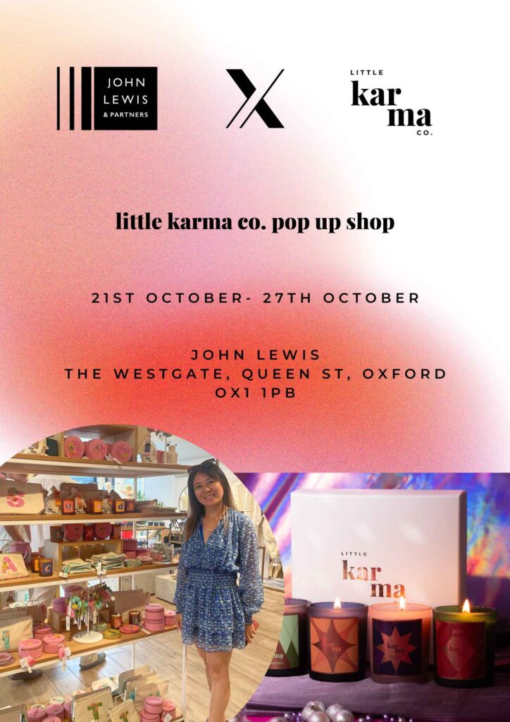 little karma co. pop up shop 21-27 Oct 2024 at John Lewis Westgate Oxford